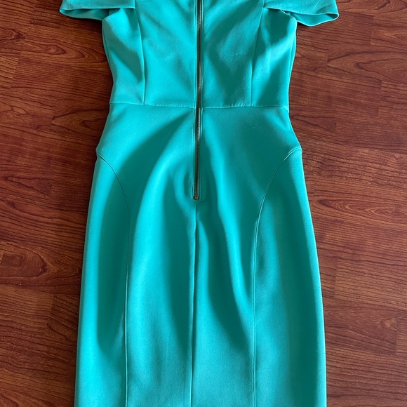 Mini Dress Turquoise Off Shoulder B. Darlin - Size 5/6 NWOT - Picture 3 of 6